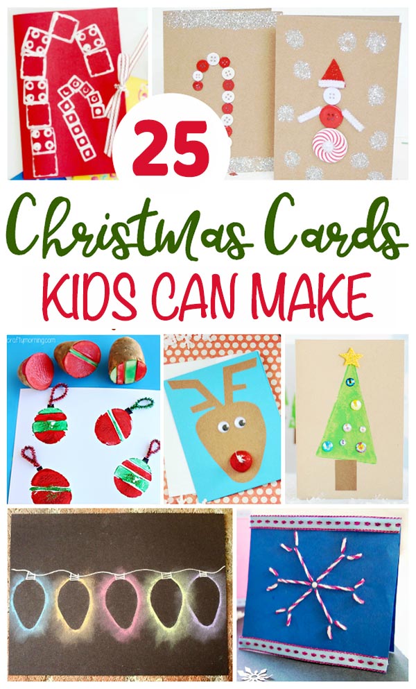 25 Christmas Cards Kids Can Make