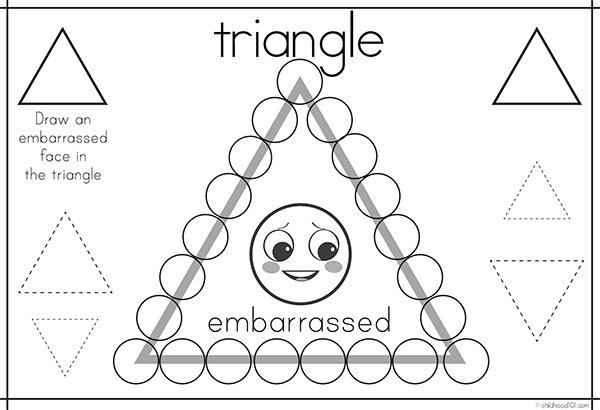 2D shapes preschool worksheets