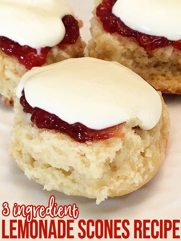 3 ingredient Lemonade Scones Recipe