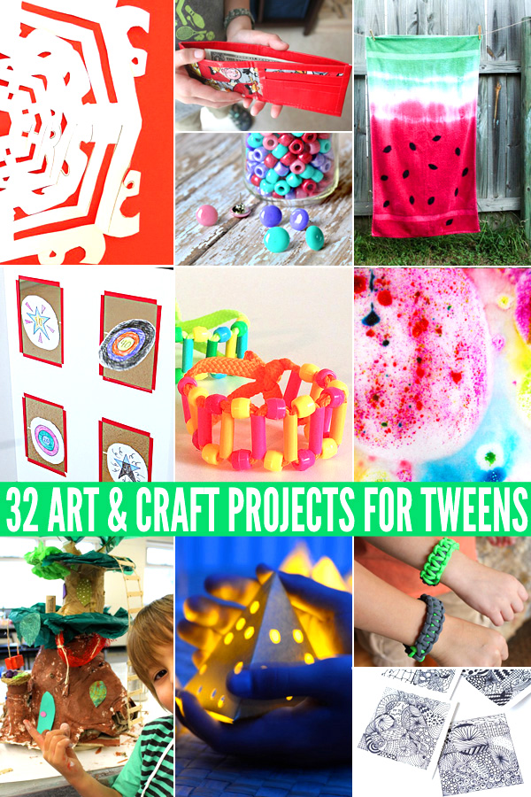 32 Super Cool Art & Craft Projects for Tweens