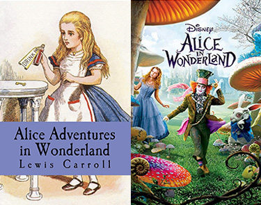 Alice in Wonderland book made into movie for tweens