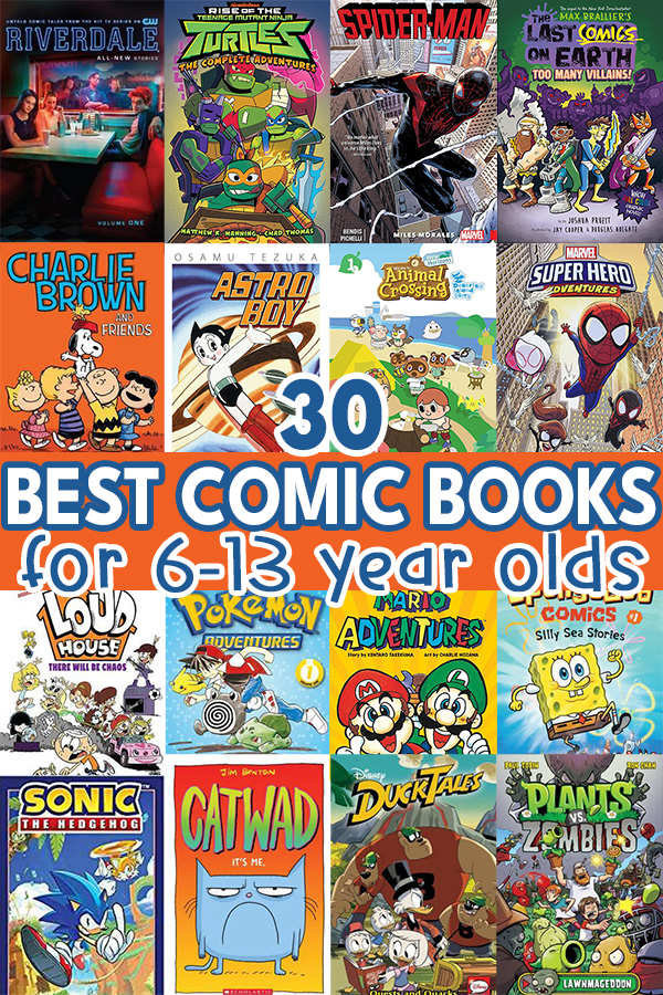 Best Comic Books for Kids Ages 6-13 years