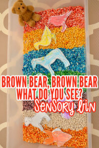 Brown Bear sensory play book activity