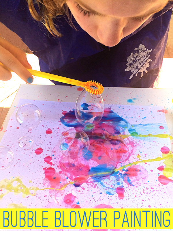 Bubble Painting: Painting Ideas for Kids