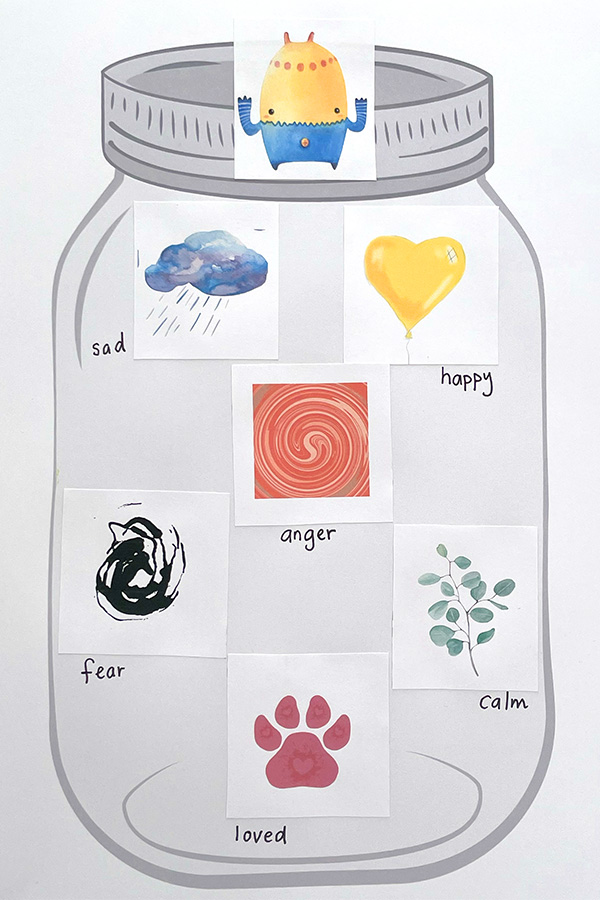 Color Monster Emotions Jar Activity