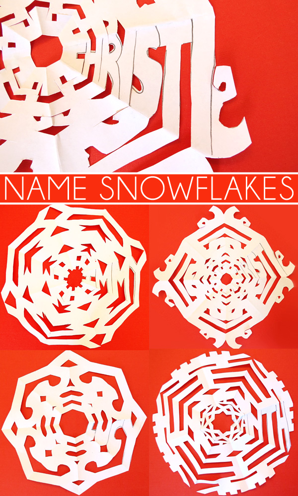 Cool Ideas for Kids: Name Snowflakes