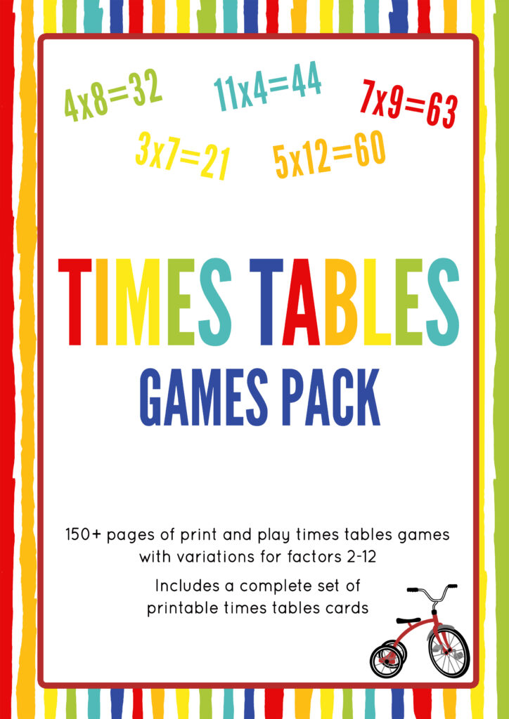 Printable multiplication games for kids