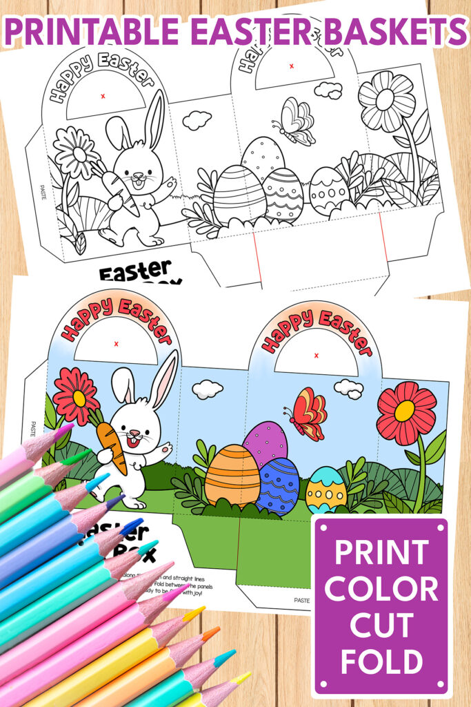 DIY Printable Easter Basket