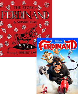 Ferdinand kids movie and book