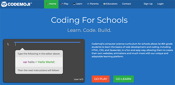 Kids coding games websites