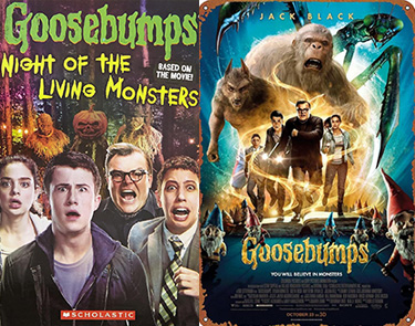 Goosebumps books made into movies for tweens