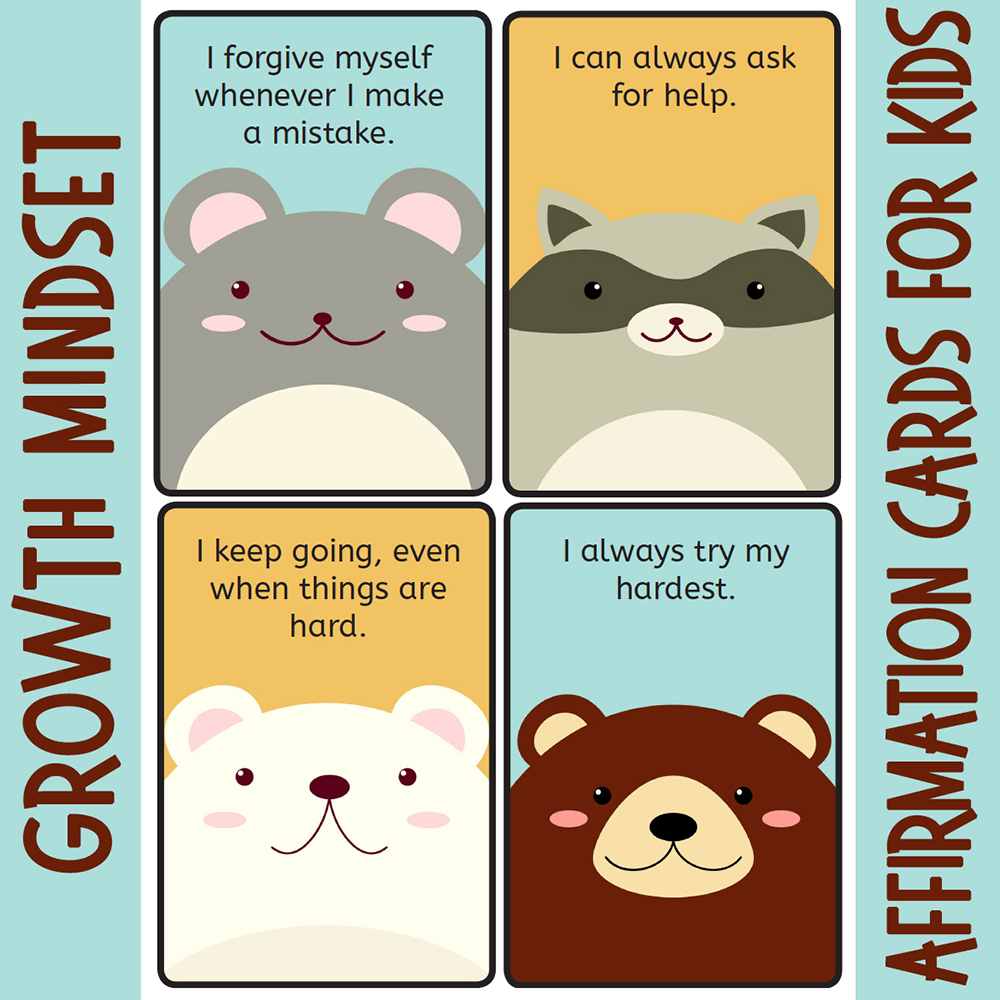 Growth mindset affirmations for kids