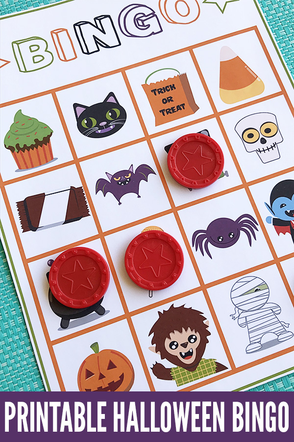 Halloween printable bingo game