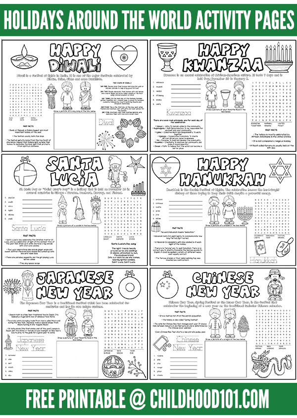 Holidays around the world worksheet