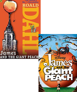 James and the Giant Peach childrens book and movie