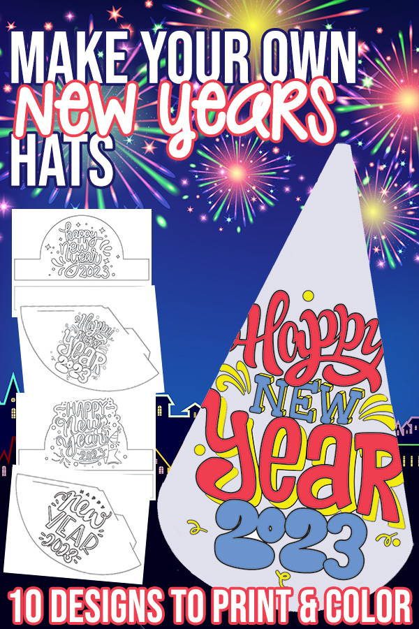 Make Your Own New Years Hats Printable