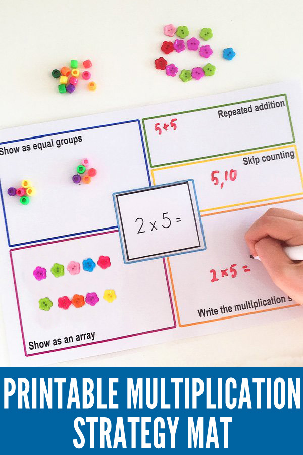 Multiplication strategy mat