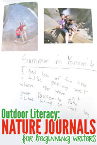 Nature journals for beginning writers