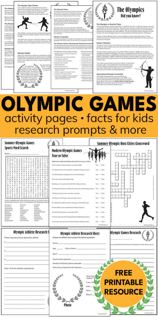 Olympic games worksheets