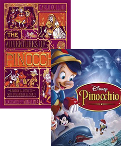 Pinocchio kids book made into movie