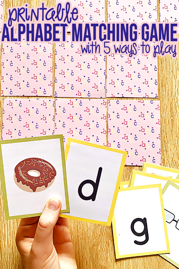 Printable Alphabet Matching Game