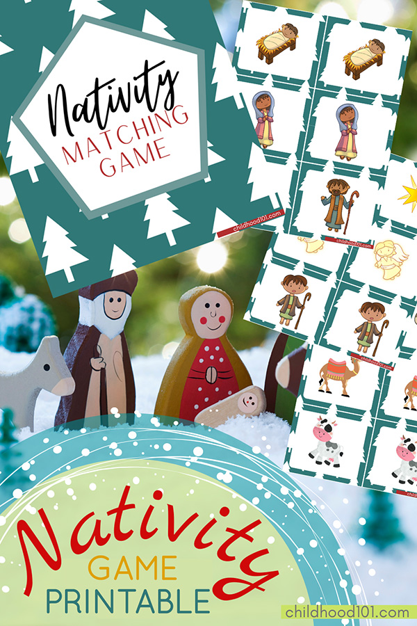 Printable Christmas Nativity Matching Game