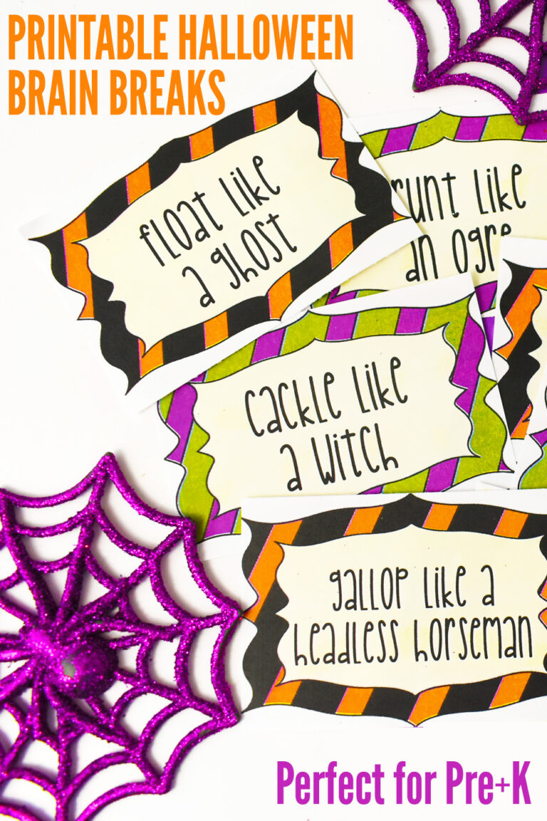 Printable Halloween Brain Breaks