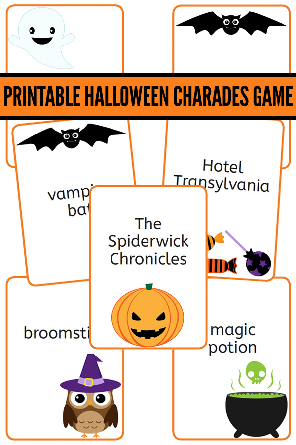 Printable Halloween charades