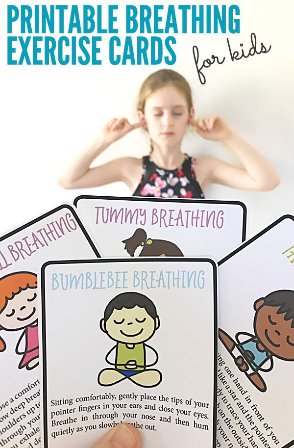 Printable Breathing and Relaxation Exercise Cards for Kids