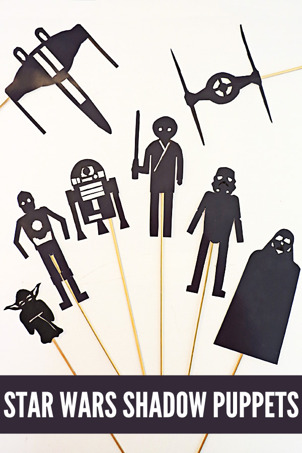 Staw Wars Shadow Puppets Activity for Kids