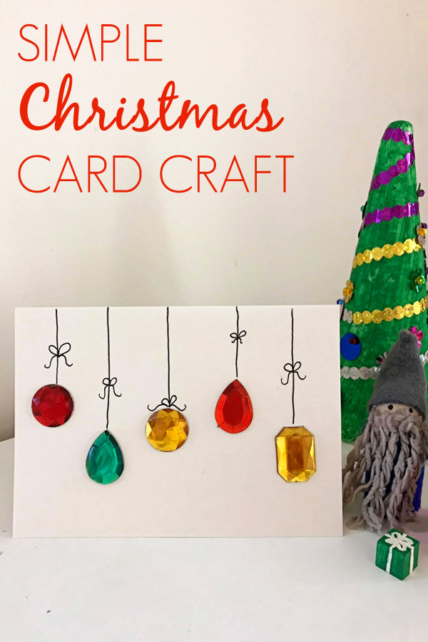 Easy DIY Christmas Card Craft