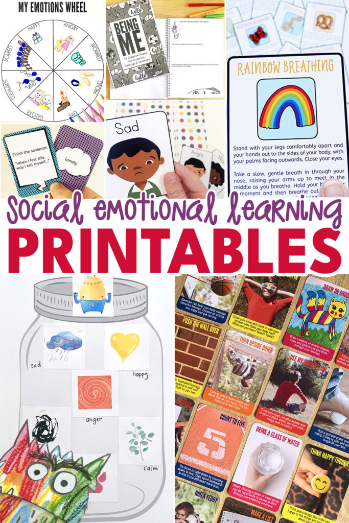 Social emotional learning printables for kids