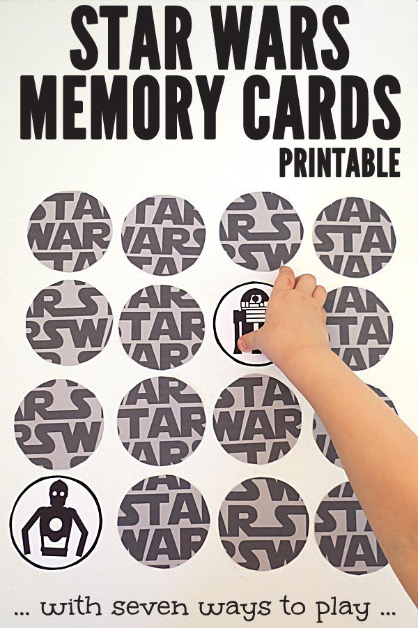 Star Wars Printable Memory Game with 7 ways to play