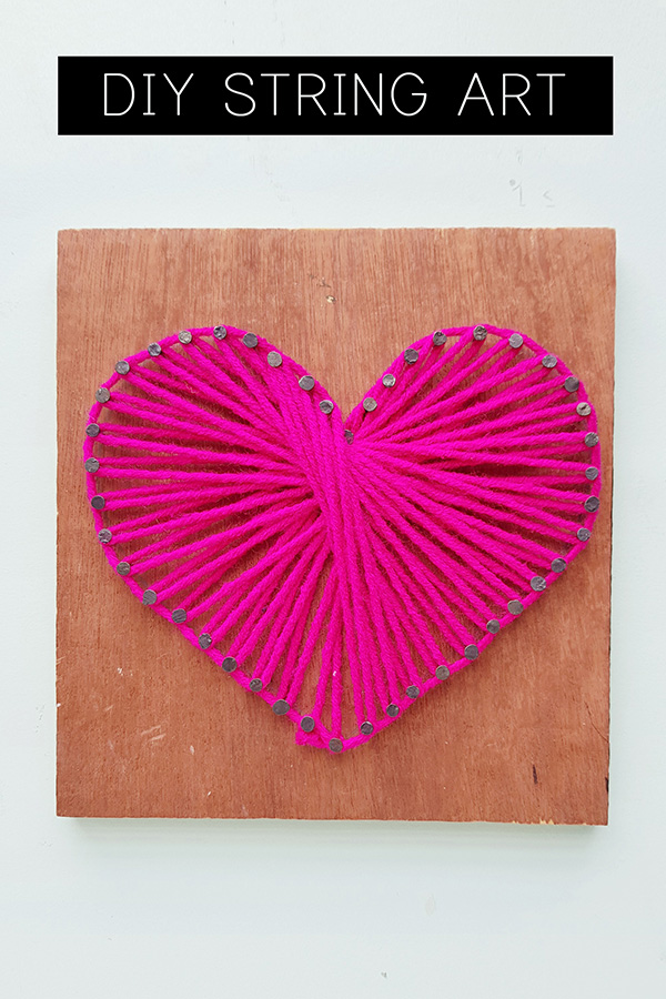 String art tutorial: Make a String Art Heart