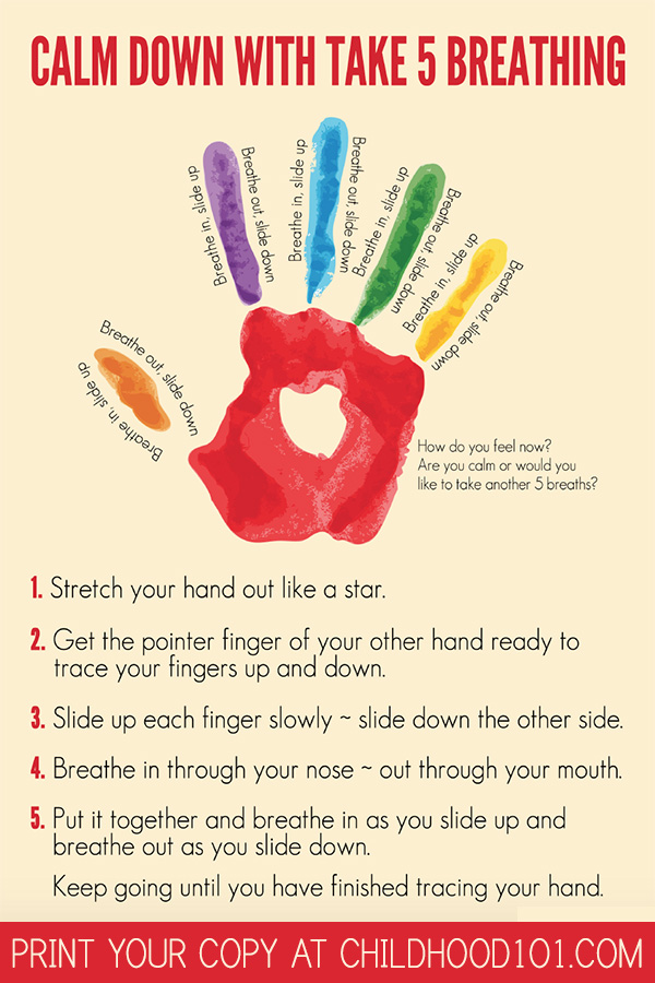 Take 5 Breathing Exercise for kids