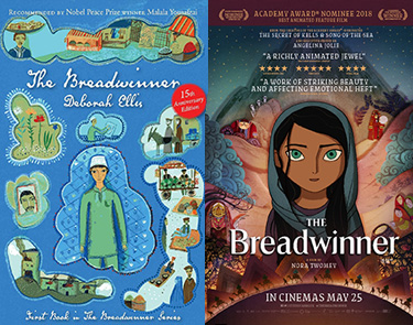 The Breadwinner book and movie adaptation for 12 year olds