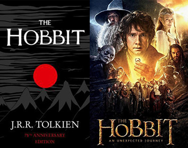 The Hobbit book and movie