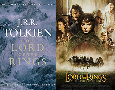 The Lord of the Rings book and movie