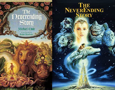 The Neverending Story book and movie