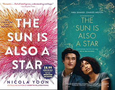 The Sun is Also a Star romance book to movie adaptation for teens