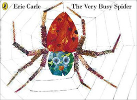 The Very Busy Spider by eric carle book from the 1980s