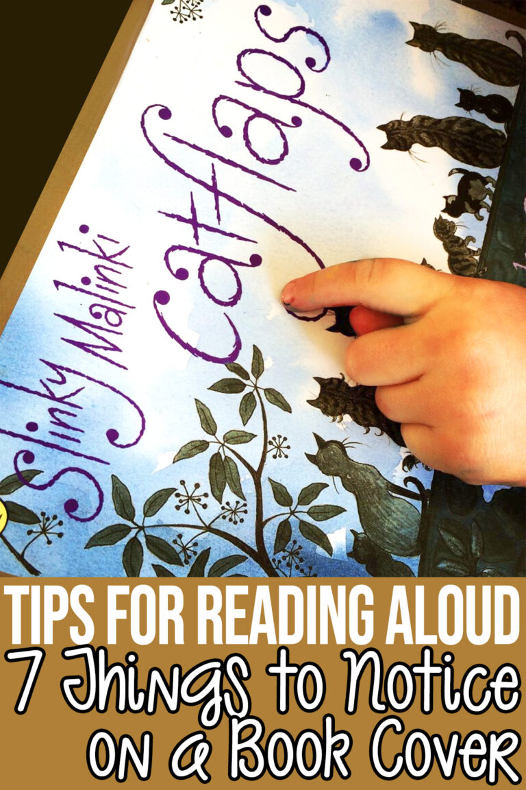 Tips for reading aloud with children: Things to notice on a book cover