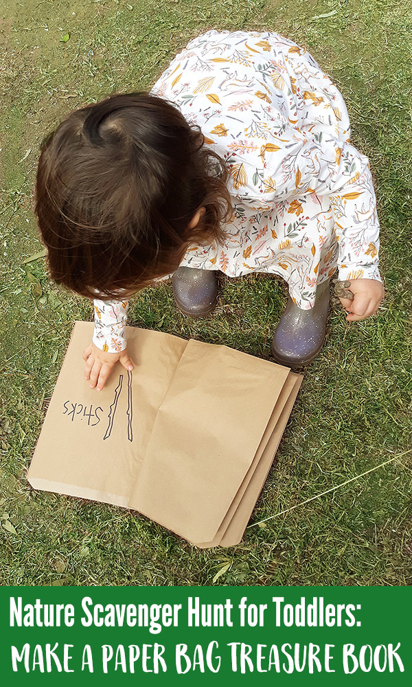 Toddler nature scavenger hunt