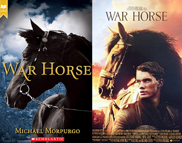 War Horse book to movie adaptation for teens